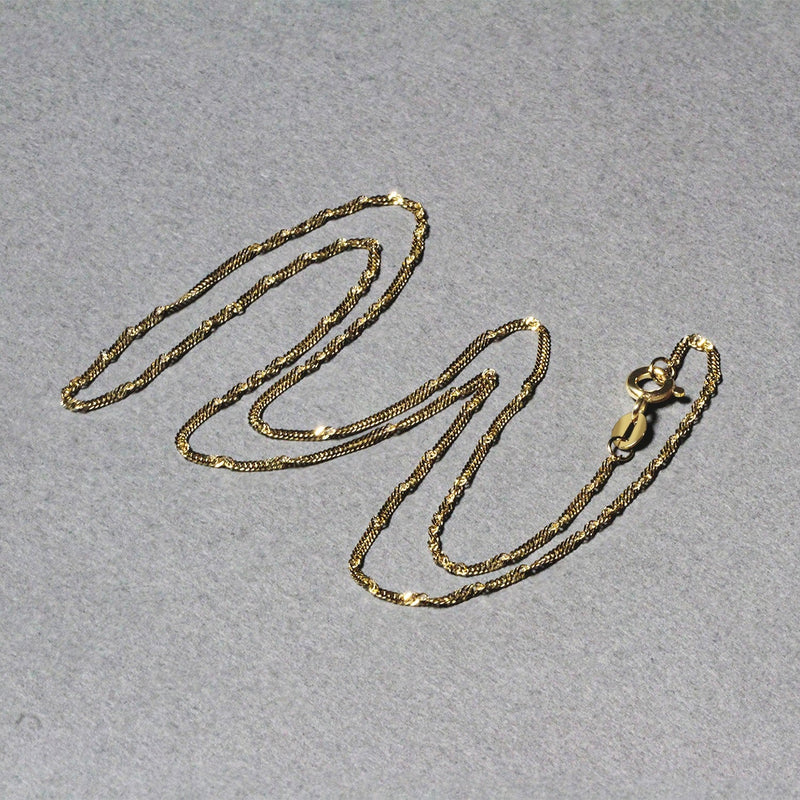 Bids.com 14k Yellow Gold Singapore Chain 1.5mm Necklaces