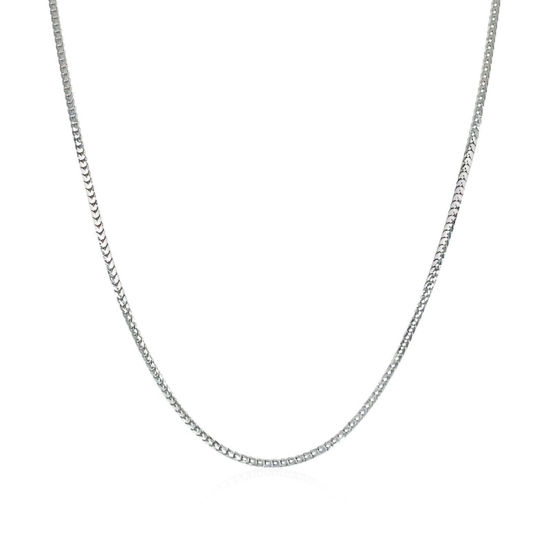 Bids.com 14k White Gold Franco Chain 0.9mm Necklaces