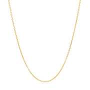 Bids.com 14k Yellow Gold Round Cable Link Chain 1.2mm Necklaces