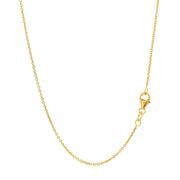 Bids.com 14k Yellow Gold Round Cable Link Chain 1.2mm Necklaces