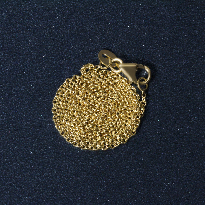 Bids.com 14k Yellow Gold Round Cable Link Chain 1.2mm Necklaces