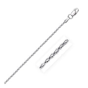 Bids.com Sterling Silver Rhodium Plated Wheat Chain 1.5mm Necklaces