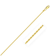 Bids.com 14k Yellow Gold Solid Rope Chain 1.25mm Necklaces