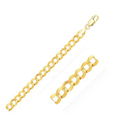 Bids.com 14k Yellow Gold Solid Curb Chain 10.0mm Necklaces