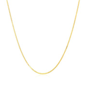 Bids.com 10k Yellow Gold Classic Box Chain 0.8mm Necklaces