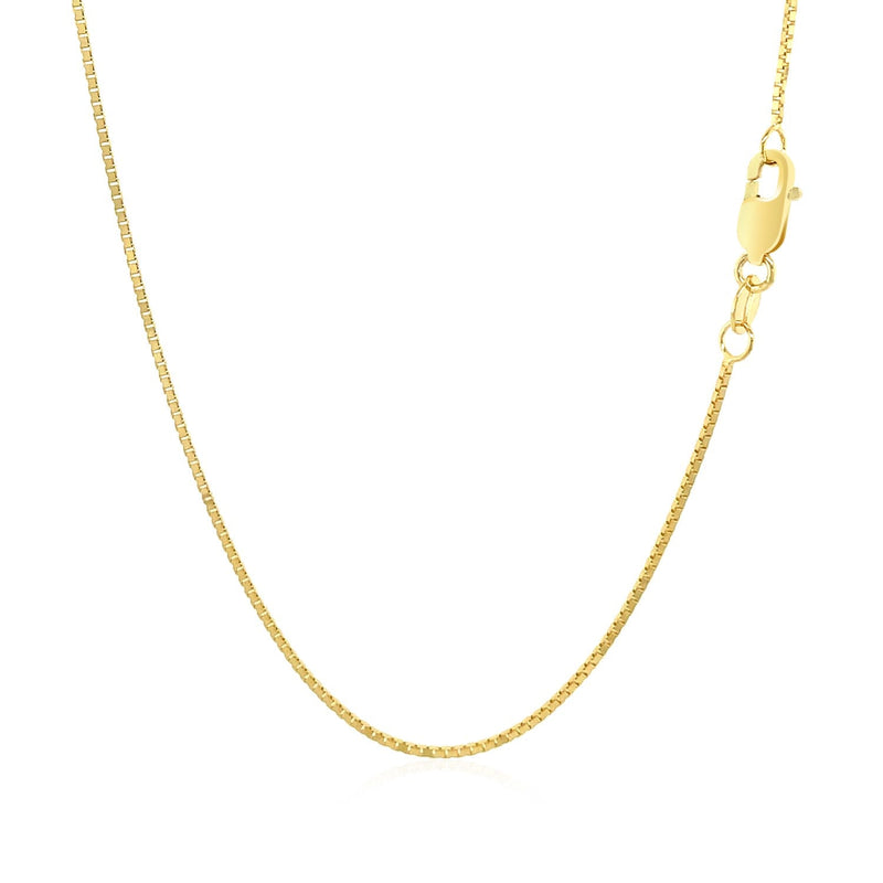 Bids.com 10k Yellow Gold Classic Box Chain 0.8mm Necklaces