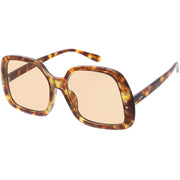 zeroUV Glam Retro Fabulous Fashion Oversized Square Sunglasses D205 Sunglasses