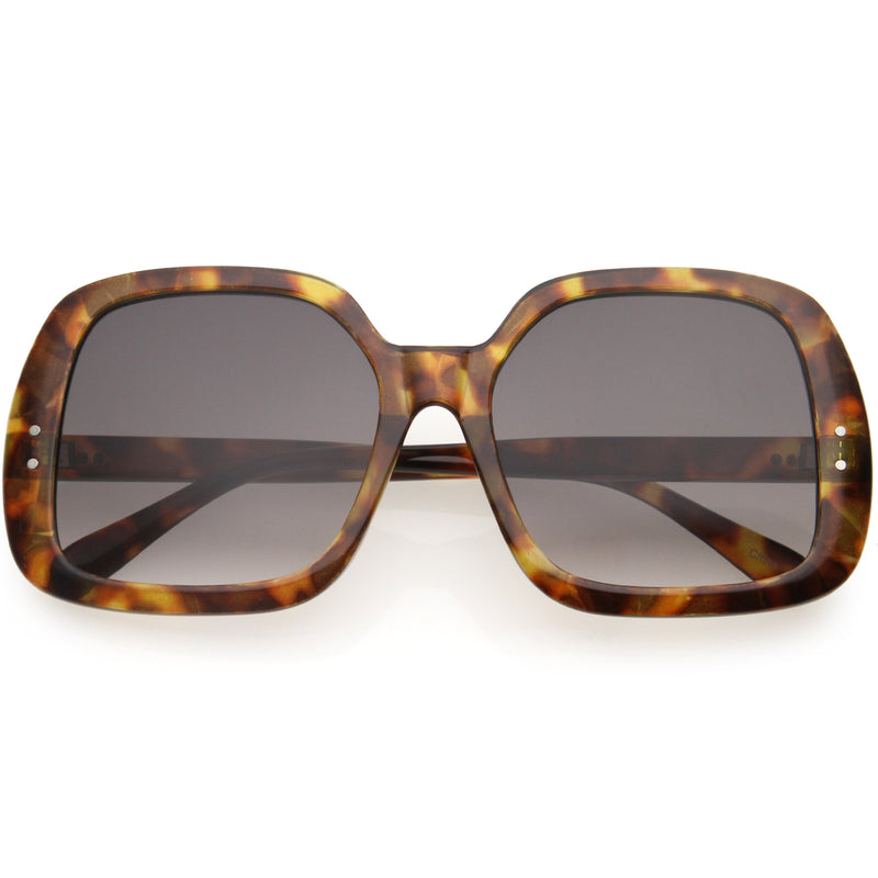 zeroUV Glam Retro Fabulous Fashion Oversized Square Sunglasses D205 Sunglasses