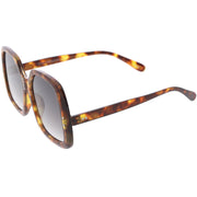 zeroUV Glam Retro Fabulous Fashion Oversized Square Sunglasses D205 Sunglasses