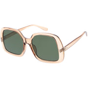 zeroUV Glam Retro Fabulous Fashion Oversized Square Sunglasses D205 Sunglasses