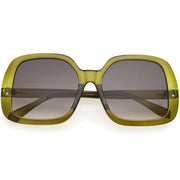 zeroUV Glam Retro Fabulous Fashion Oversized Square Sunglasses D205 Sunglasses