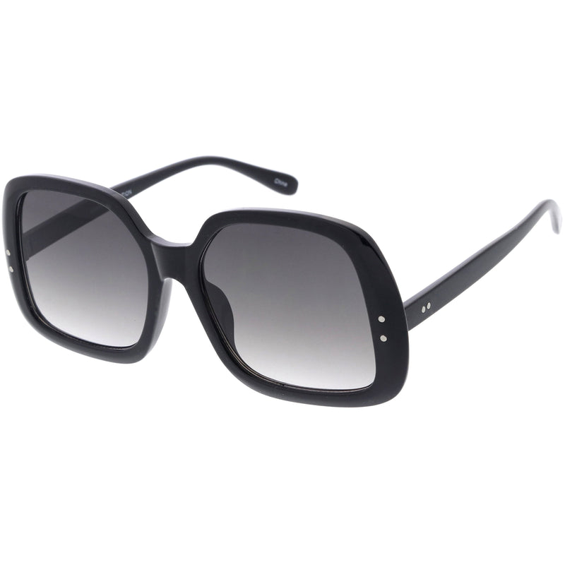 zeroUV Glam Retro Fabulous Fashion Oversized Square Sunglasses D205 Sunglasses