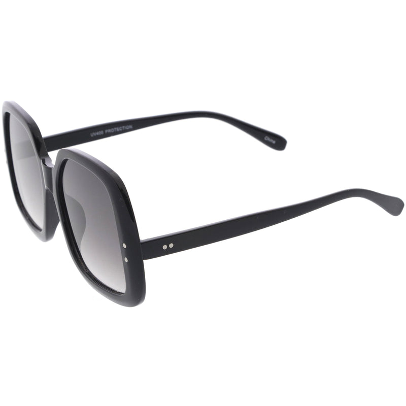 zeroUV Glam Retro Fabulous Fashion Oversized Square Sunglasses D205 Sunglasses