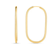 Bids.com 14k Yellow Gold Endless Large Paperclip Hoop Earrings Earrings