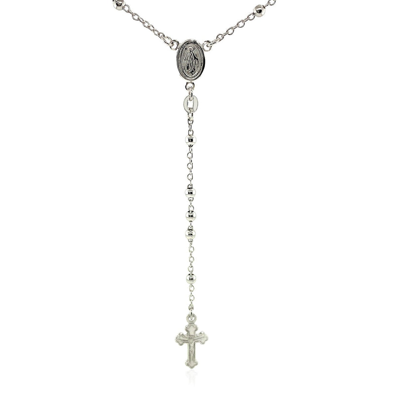 Bids.com Fine Rosary Chain and Bead Necklace in Sterling Silver Necklaces