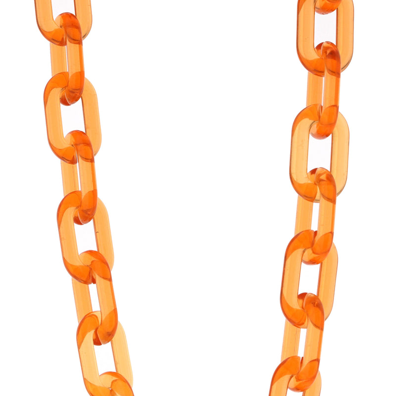 zeroUV Color Pop 30" Translucent Plastic Face Mask and Glasses Chain Sunglasses