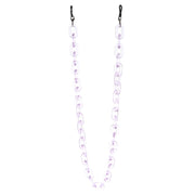 zeroUV Color Pop 30" Translucent Plastic Face Mask and Glasses Chain Sunglasses