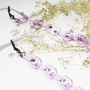 zeroUV Color Pop 30" Translucent Plastic Face Mask and Glasses Chain Sunglasses