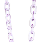 zeroUV Color Pop 30" Translucent Plastic Face Mask and Glasses Chain Sunglasses