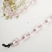 zeroUV Color Pop 30" Translucent Plastic Face Mask and Glasses Chain Sunglasses