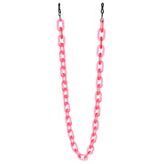 zeroUV Color Pop 30" Translucent Plastic Face Mask and Glasses Chain Sunglasses