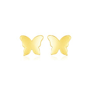 Bids.com 14k Yellow Gold Polished Butterfly Earrings Earrings