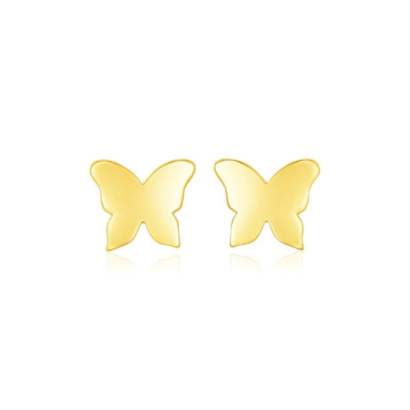 Bids.com 14k Yellow Gold Polished Butterfly Earrings Earrings