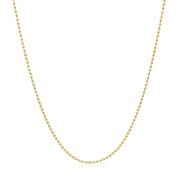 Bids.com 14k Yellow Gold Bead Chain 1.0mm Necklaces