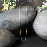Bids.com 14k Yellow Gold Bead Chain 1.0mm Necklaces