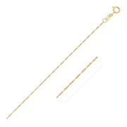 Bids.com 14k Yellow Gold Singapore Chain 0.6mm Necklaces