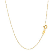 Bids.com 14k Yellow Gold Singapore Chain 0.6mm Necklaces