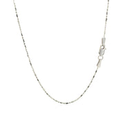 Bids.com 14k White Gold Diamond-Cut Bead Chain 1.0mm Necklaces