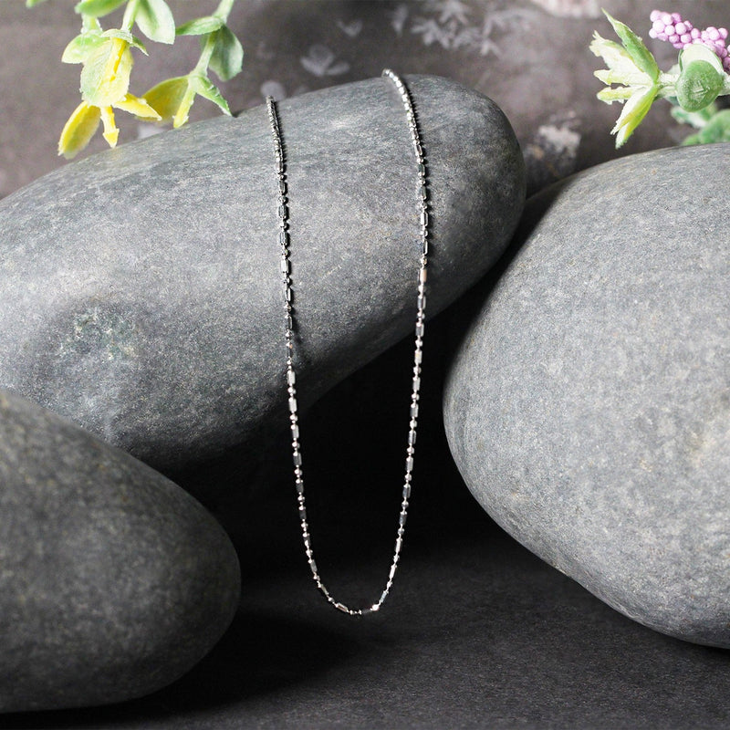 Bids.com 14k White Gold Diamond-Cut Bead Chain 1.0mm Necklaces