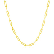 Bids.com 18K Yellow Gold Paperclip Chain (2.50 mm) Necklaces