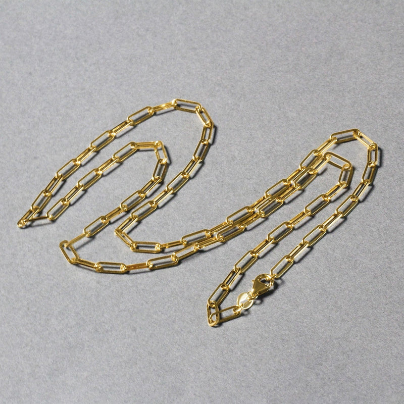 Bids.com 18K Yellow Gold Paperclip Chain (2.50 mm) Necklaces
