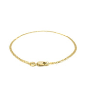 Bids.com 10k Yellow Gold Mariner Link Anklet 1.7mm Accessories