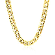 Bids.com 7.25mm 10k Yellow Gold Semi Solid Miami Cuban Chain Necklaces