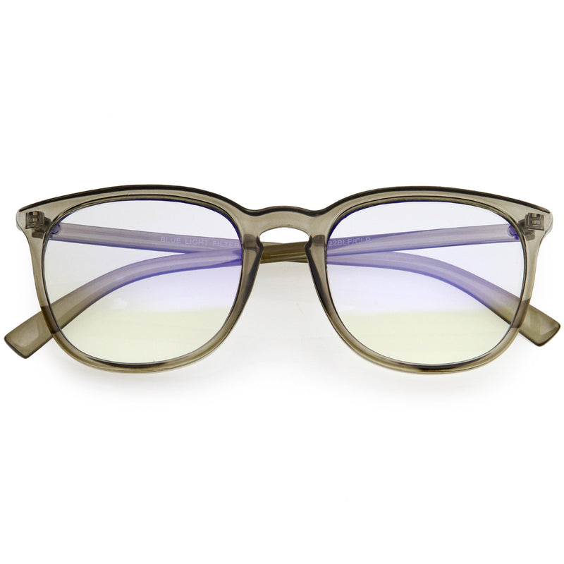 zeroUV Anti Blue Light Blocking Horn Rimmed Computer Glasses D233 Glasses / Sunglasses