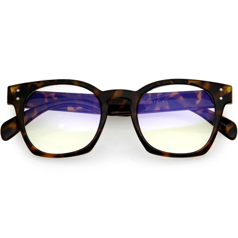 zeroUV Blue Light Filtering Horn Rimmed Square Computer Glasses D234 Glasses / Sunglasses