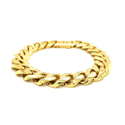 Bids.com 14k Yellow Gold 8 1/2 inch Wide Polished Curb Chain Bracelet Bracelets