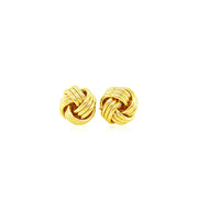 Bids.com Love Knot Post Earrings in 14k Yellow Gold Earrings