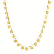 Bids.com Choker Necklace with Polished Discs in 14k Yellow Gold Necklaces