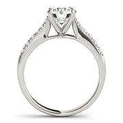 Bids.com 14k White Gold Round Cut Diamond Engagement Ring  (1 5/8 cttw) Rings