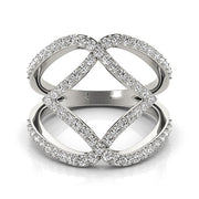 Bids.com 14k White Gold Entwined Design Diamond Dual Band Ring (3/4 cttw) Rings