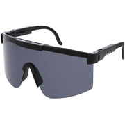 zeroUV Adjustable Futuristic Side Panel Cyberpunk Monoblock Shield Sunglasses D266 Sunglasses