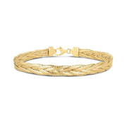 Bids.com 14k Yellow Gold Rapunzel Woven Bracelet (6.00 mm) Bracelets