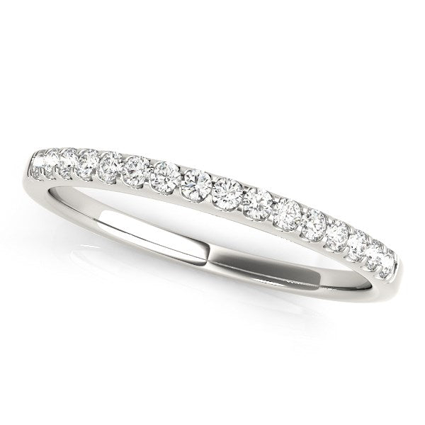 Bids.com 14k White Gold Diamond Scalloped Set Wedding Band (1/6 cttw) Rings