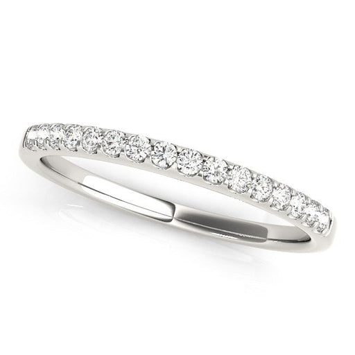 Bids.com 14k White Gold Diamond Scalloped Set Wedding Band (1/6 cttw) Rings