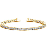 Bids.com Lab Grown Round Diamond Tennis Bracelet in 14k Yellow Gold (7 cctw F/G  VS2/SI1) Bracelets