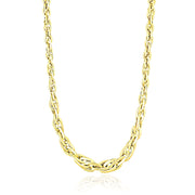 Bids.com Polished Double Oval Link Chain Necklace in 14k Yellow Gold Necklaces